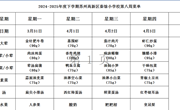 苏州科技城外国语附属秦馀小学校一周菜单（2024-2025年度第二学期第八周)